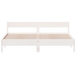 vidaXL Cadre de lit sans matelas blanc 180x200 cm bois massif de pin