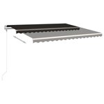 vidaXL Auvent rétractable automatique 400x350 cm Anthracite