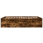 vidaXL Cadre de lit sans matelas chêne fumé 120x200 cm