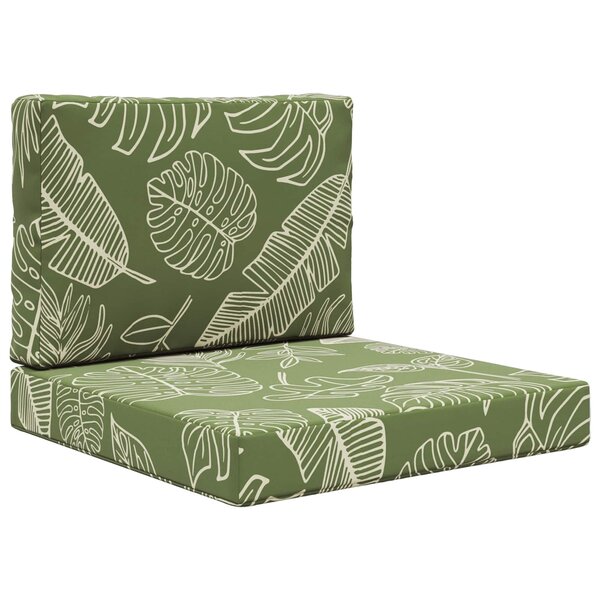 vidaXL Coussin de canapé d'extérieur Polyester Modèle feuille