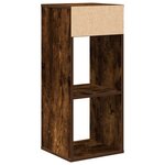 vidaXL Bibliothèque chêne fumé 34x31x80 cm bois d'ingénierie