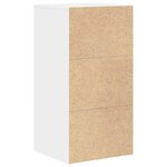 vidaXL Buffet avec tiroir Blanc 38 x 34 5 x 75 cm Bois d'ingénierie