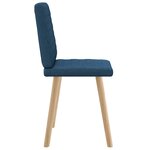 vidaXL Chaises à manger lot de 2 bleu tissu