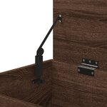 vidaXL Coffre de rangement Chêne marron 84x42x46 cm Bois d'ingénierie