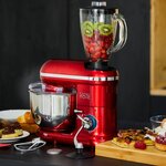 Robot patissier hachoir blender dallas pro rouge acier 5.5l