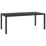 vidaXL Ensemble à manger de jardin coussins 9Pièces Résine tressée Noir