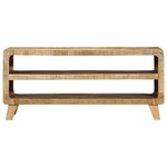 vidaXL Meuble TV 105x46x32 cm bois massif de manguier brut