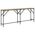 vidaXL Table console Chêne artisanal 180 x 30 x 75 cm