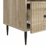 vidaXL Meuble TV Chêne Sonoma 102 x 34 5 x 50 cm Bois d'ingénierie