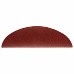 vidaXL Tapis d'escalier autocollants 15 pièces 56 x 17 x 3 cm Rouge bordeaux Demi-rond