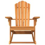 vidaXL Chaise à bascule de jardin Adirondack bois de teck massif