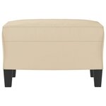 vidaXL Repose-pied Crème 60x50x41 cm Tissu microfibre