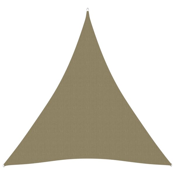 vidaXL Voile de parasol Tissu Oxford triangulaire 5x7x7 m Beige