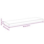 vidaXL Étagère murale flottante Gris béton 80x23 5x3 8 cm MDF