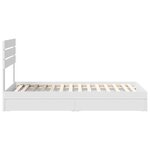 vidaXL Lit de Rangement Blanc 75 x 190 cm Bois d'ingénierie