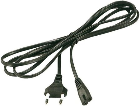 Cable d'Alimentation Bipolaire 2 m (Noir)