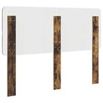 vidaXL Tête de lit Chêne fumé 135 cm Bois d'ingénierie
