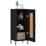 vidaXL Buffet Noir 34 5x34x90 cm Bois d'ingénierie