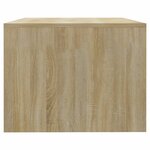 vidaXL Table basse chêne sonoma 102x55x42 cm bois d'ingénierie
