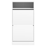 vidaXL Armoire à chaussures blanc 60x34x116 cm bois d'ingénierie