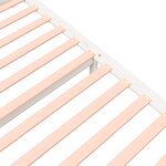 vidaXL Cadre de lit Blanc Bois massif 120x200 cm