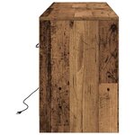 vidaXL Meuble TV Marron 139 5 x 34 x 50 cm Bois d'ingénierie