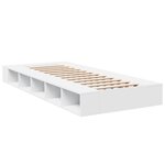 vidaXL Cadre de lit sans matelas blanc 90x200 cm