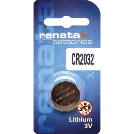Blister de 1 Pile bouton lithium CR2032 3V 225 mAh RENATA - La Poste