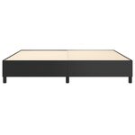 vidaXL Cadre de lit Noir 200x200 cm Similicuir