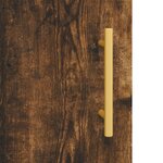 vidaXL Buffet haut chêne fumé 69 5x31x115 cm bois d'ingénierie