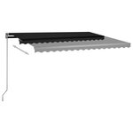vidaXL Auvent automatique sur pied 450x350 cm Anthracite