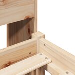 vidaXL Lit bibliothèque sans matelas 100x200 cm bois massif de pin
