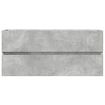 vidaXL Armoire d'évier Gris béton 100x38 5x45 cm Aggloméré