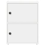 vidaXL Bibliothèque blanc 40x24x52 cm bois d'ingénierie
