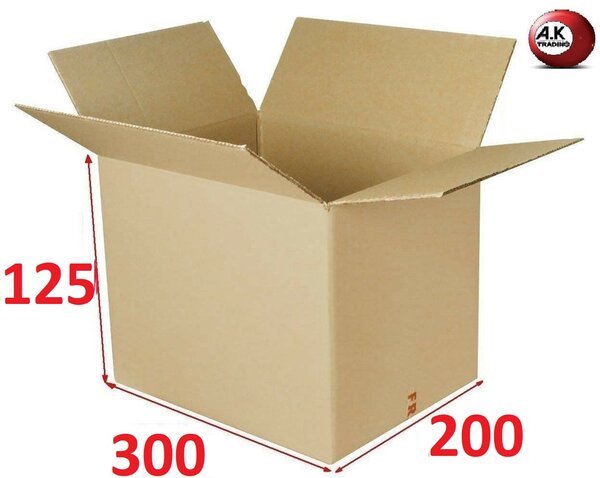 Lot de 10 boîtes carton emballage caisse carton 200 x 150 x 120 mm