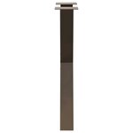 vidaXL Pieds de table à manger en forme de X  2 pièces  acier naturel  50 x (72-73) cm