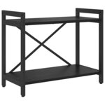 vidaXL Bibliothèque Chêne noir 60 x 30 x 48.5 cm Bois d'ingénierie