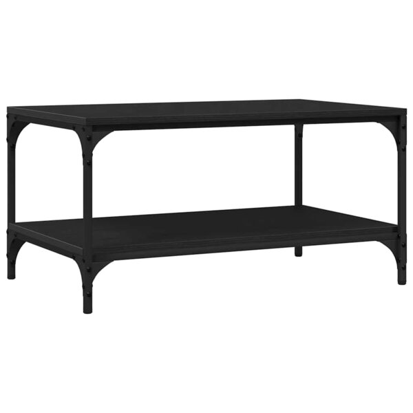 vidaXL Table basse Chêne noir 80 x 50 x 40 cm Bois d'ingénierie