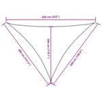 vidaXL Voile de parasol tissu oxford triangulaire 4x5x6 4 m anthracite