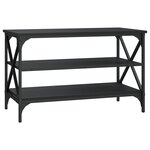 vidaXL Meuble TV Noir 80x40x50 cm Bois d'ingénierie