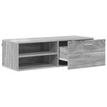 vidaXL Cabinet en Bois avec tiroir Gris Sonoma 100 5 x 39 x 30 cm