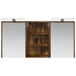 vidaXL Ensemble de Meubles de Salle de Bain 3 Pièces 126 x 16 x 62.5 cm