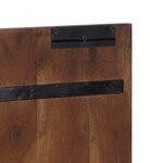 vidaXL Tête de lit multicolore 140 cm bois massif récupération