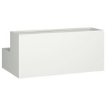 vidaXL Pot de jardin 2 niveaux 100x60x45 cm Acier blanc