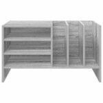 vidaXL Meuble à vinyles avec étagère Gris Sonoma 78 5 x 35 x 45 cm