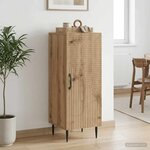 vidaXL Buffet Chêne artisanal 33 x 34 5 x 89 5 cm Bois d'ingénierie