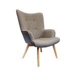 Fauteuil en tissu style scandinave Helsinki