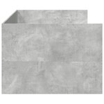 vidaXL Lit de jour et tiroirs gris béton 100x200 cm bois d'ingénierie