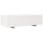 vidaXL Jardinière blanc 90x40x26 5 cm bois de pin massif