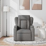 vidaXL Fauteuil de massage inclinable Gris foncé Tissu